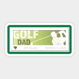 Golf Dad (Green Version) Sticker